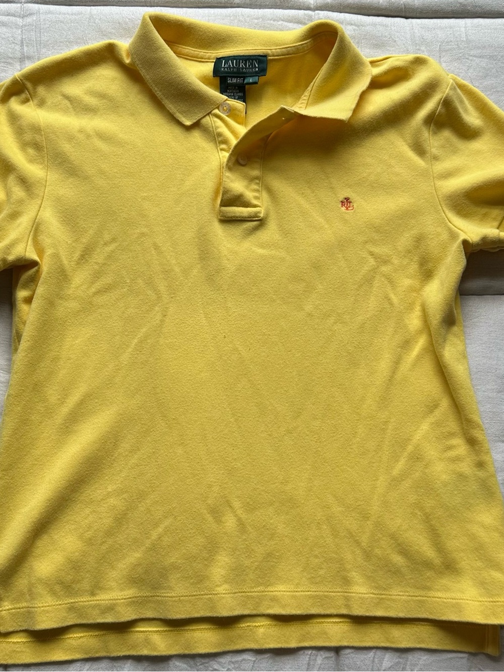 Lauren Ralph Lauren Girls' Yellow Polo Shirt with Embroidered Logo